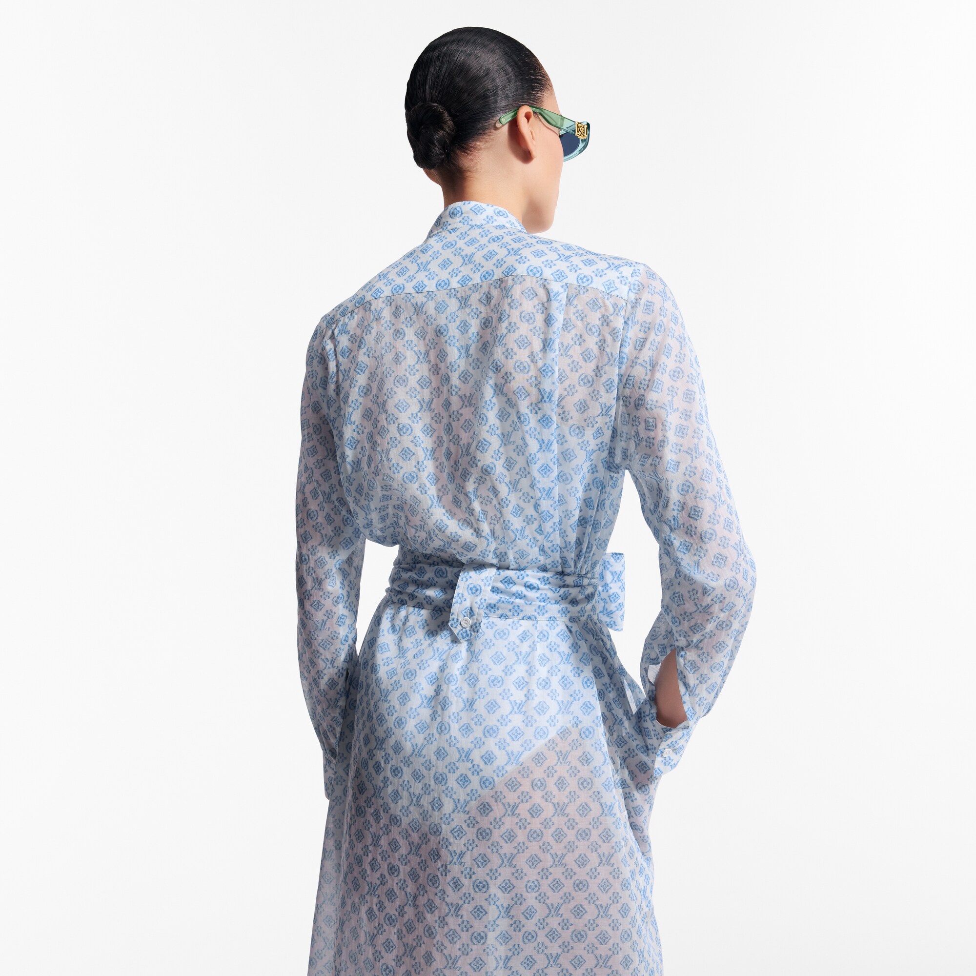  Ready to Wear Vestidos Vestido camisero con motivo 3D Monograma | Louis Vuitton ® (Ampliar producto)
