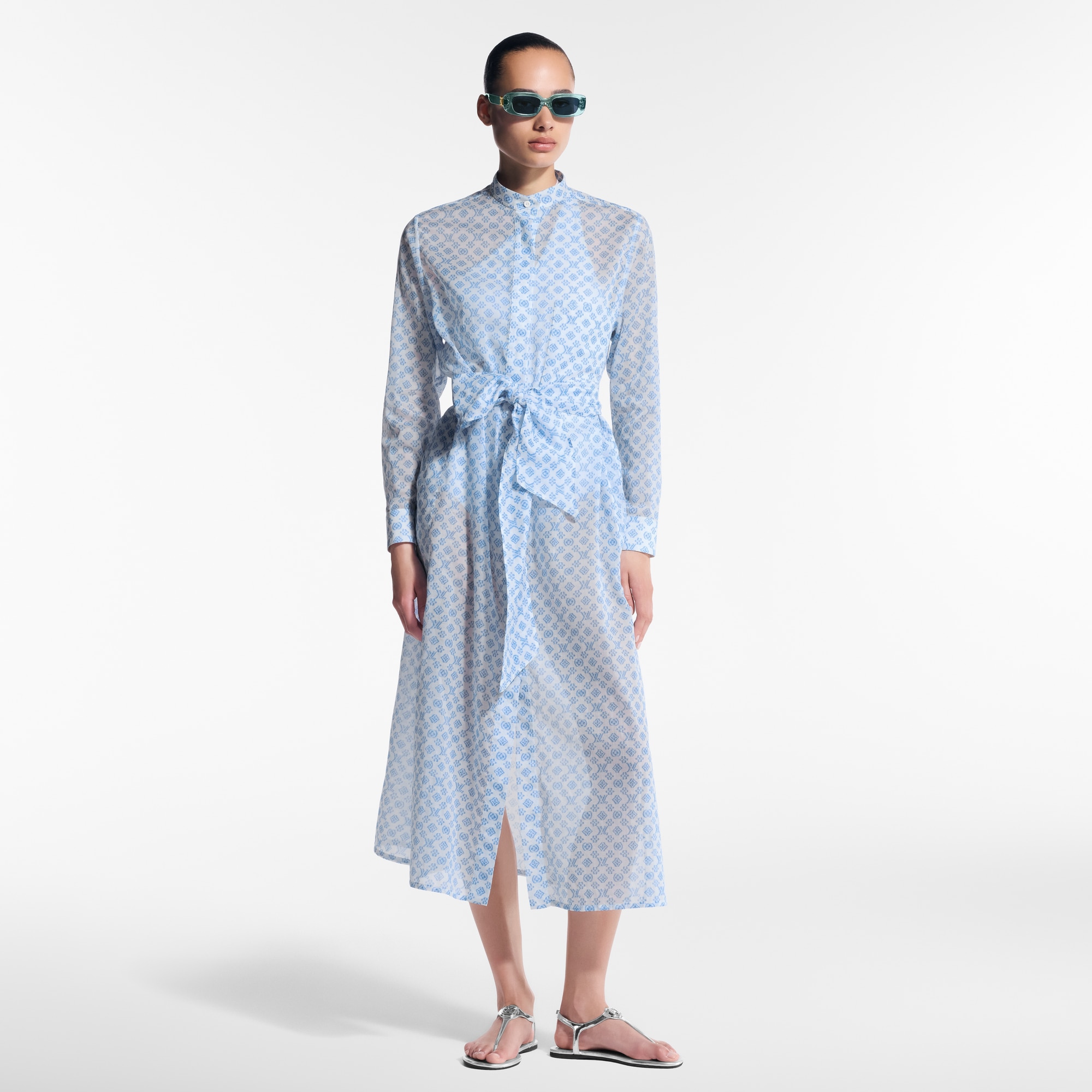  Ready to Wear Vestidos Vestido camisero con motivo 3D Monograma | Louis Vuitton ® (Ampliar producto)