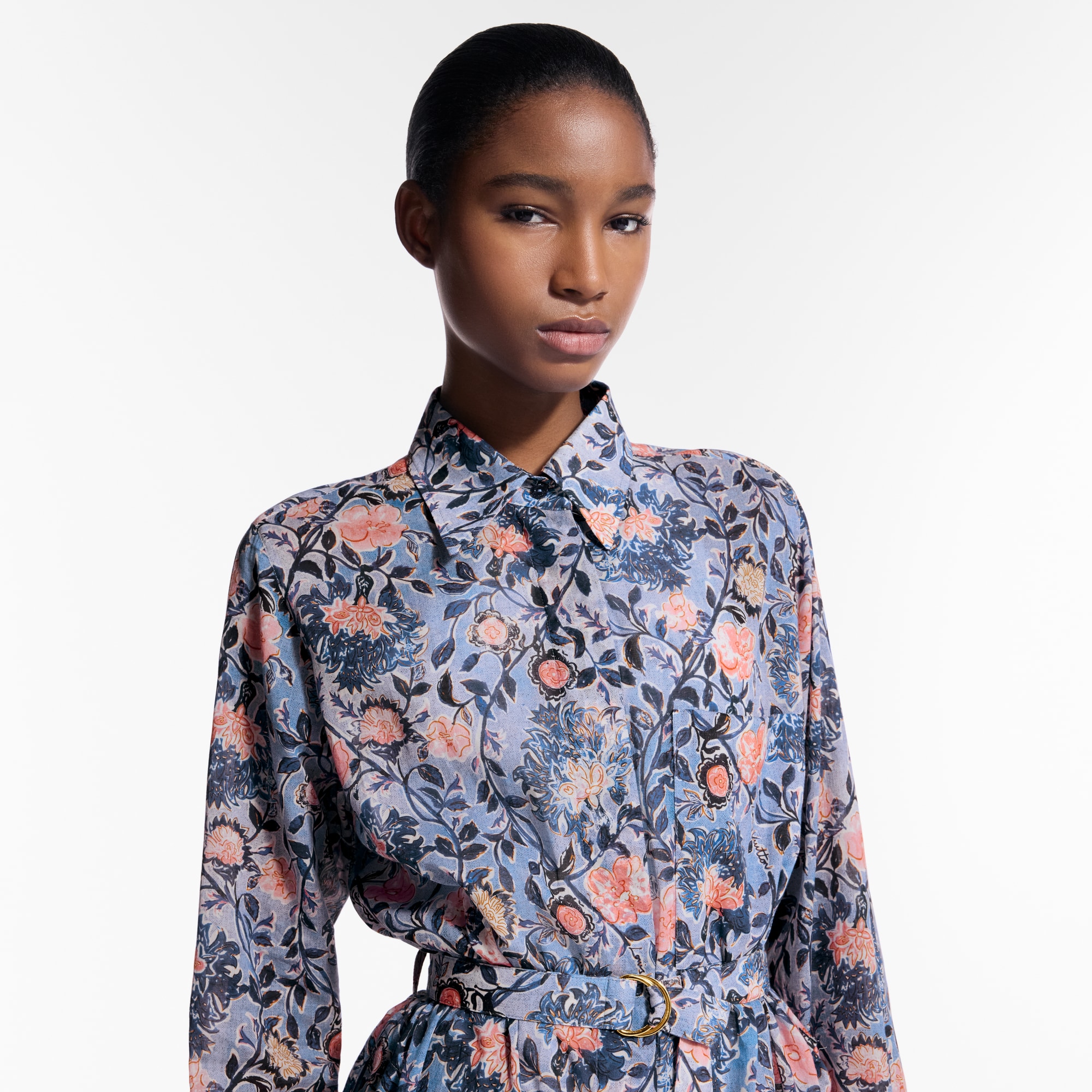  Ready to Wear Vestidos Vestido camisero floral | Louis Vuitton ® (Ampliar producto)