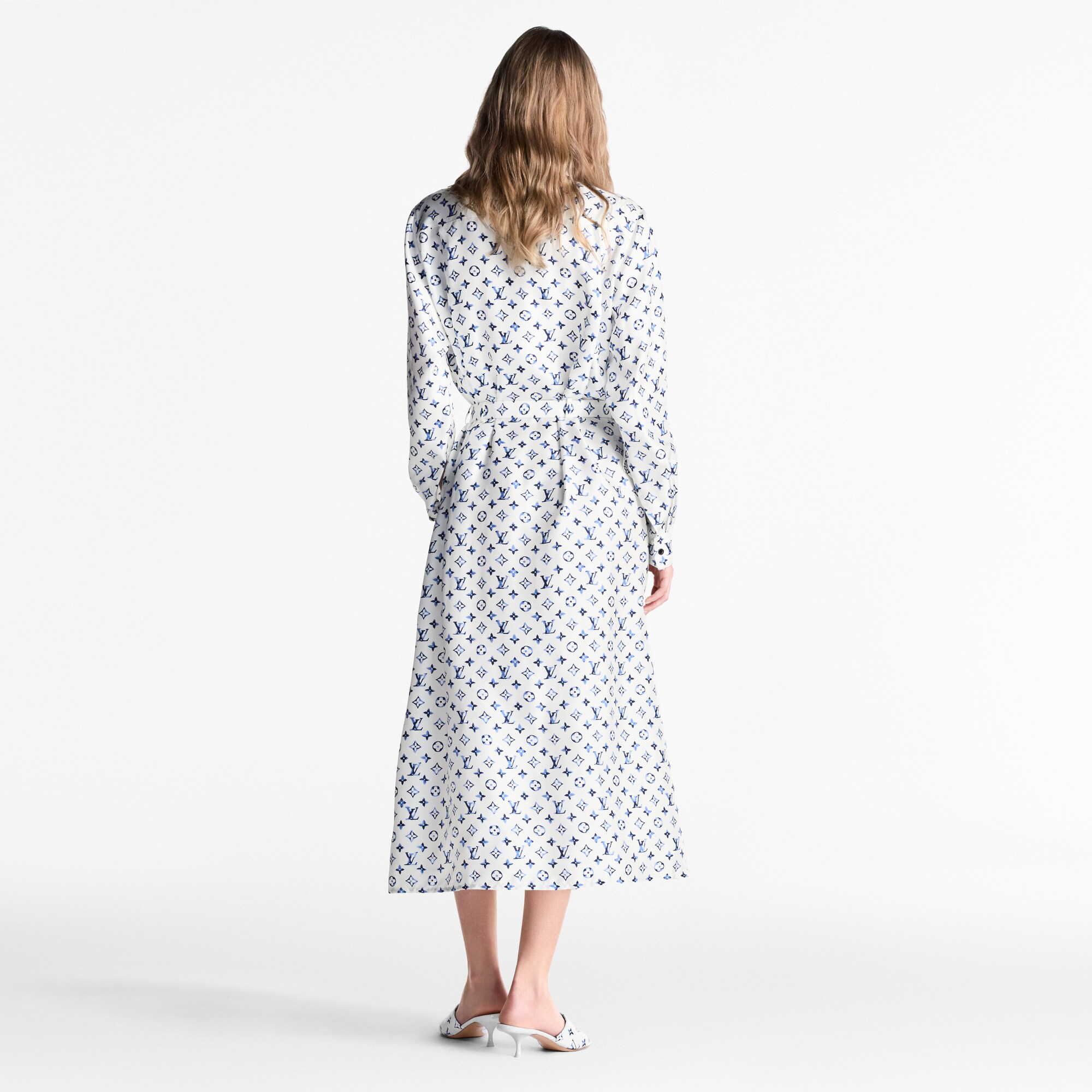  Ready to Wear Vestidos Vestido camisero Monograma en efecto acuarela | Louis Vuitton ® (Ampliar producto)