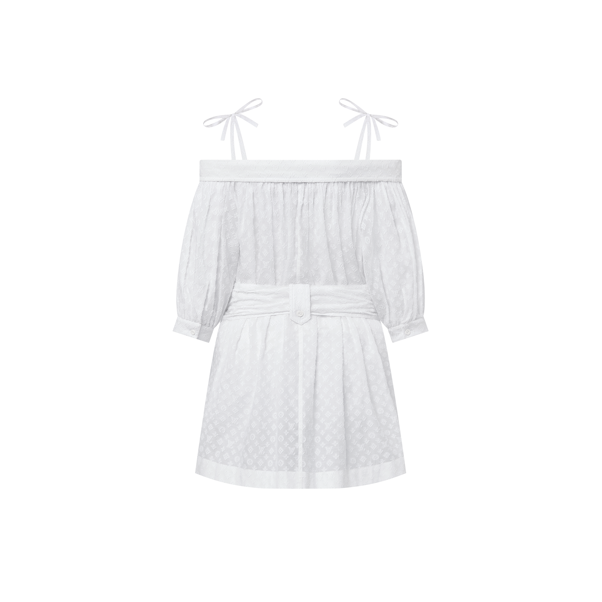  Ready to Wear Vestidos Vestido camisero Monograma en fil coupé | Louis Vuitton ® (Ampliar producto)