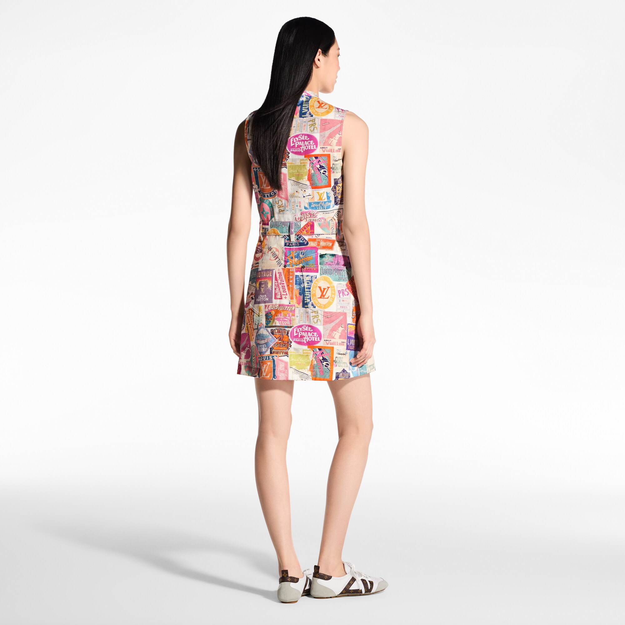  Ready to Wear Vestidos Vestido con cierre y parches de viajes | Louis Vuitton ® (Ampliar producto)