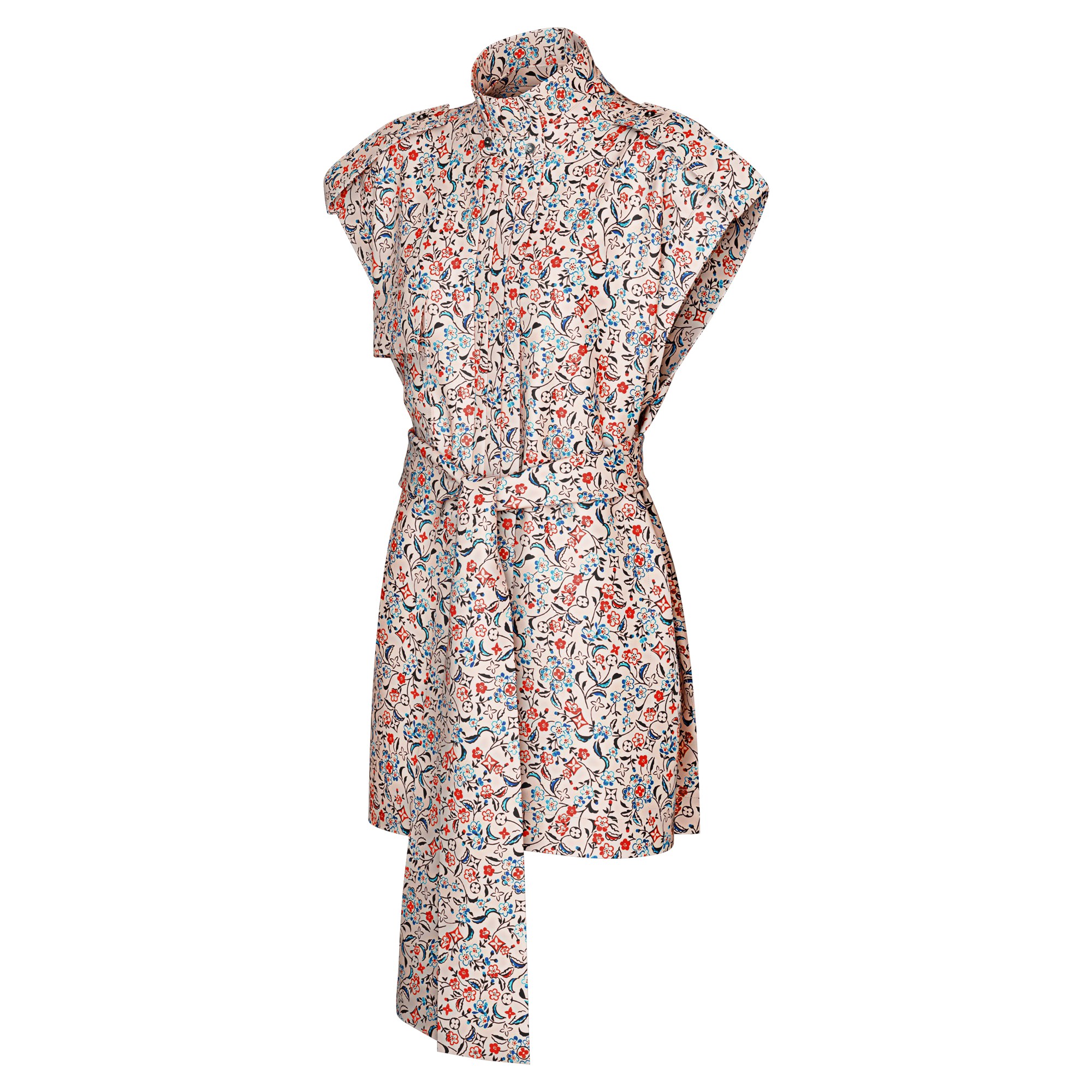  Ready to Wear Vestidos Vestido con cinturón Monograma Bloom | Louis Vuitton ® (Ampliar producto)