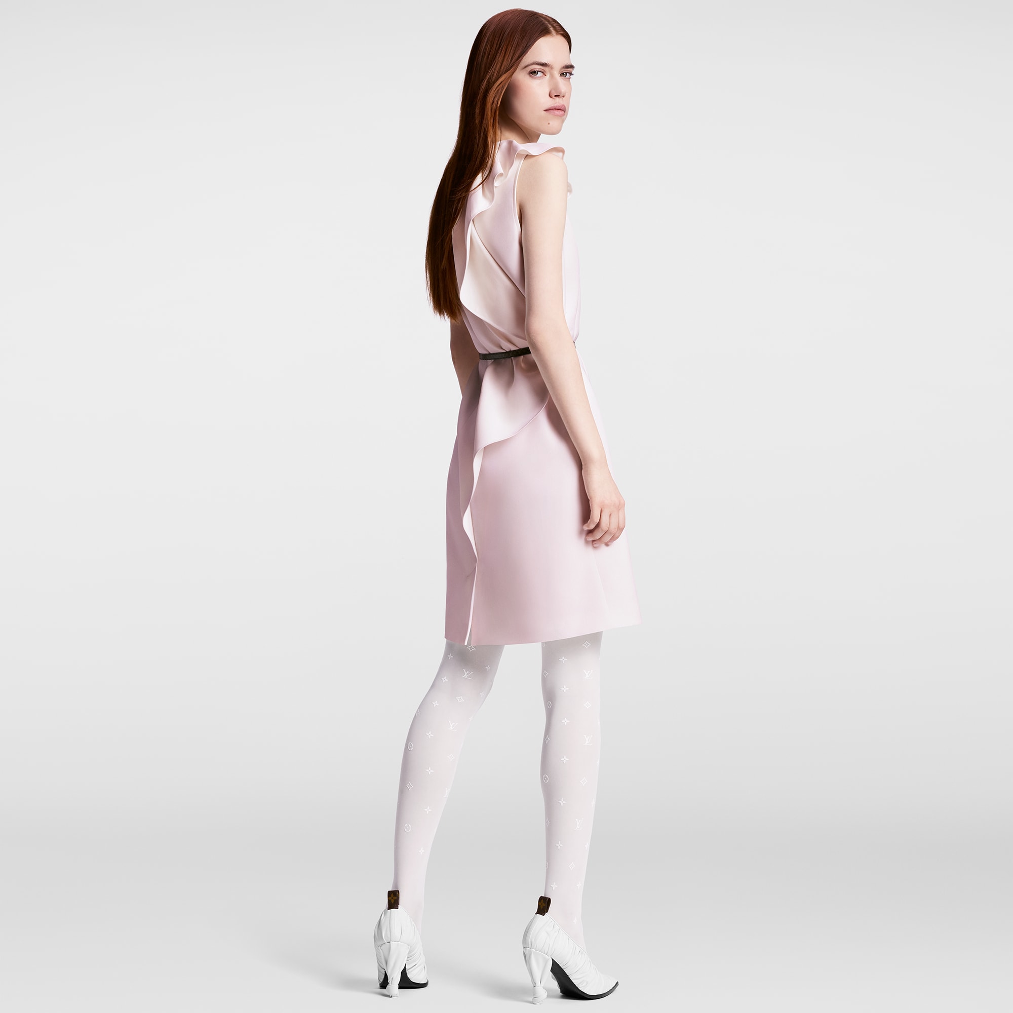  Ready to Wear Vestidos Vestido de cuello con volantes | Louis Vuitton ® (Ampliar producto)
