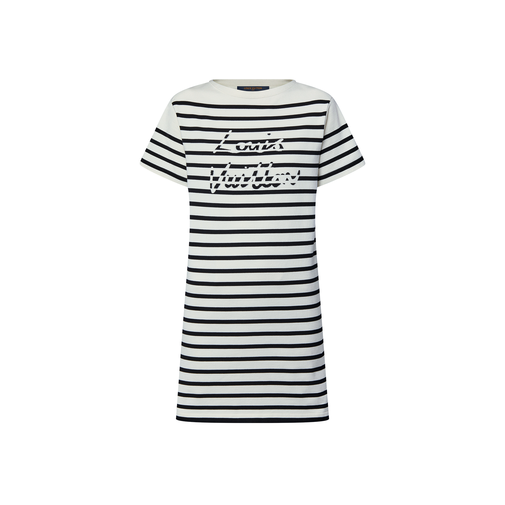  Ready to Wear Vestidos Vestido de punto a rayas con distintivo | Louis Vuitton ® (Ampliar producto)