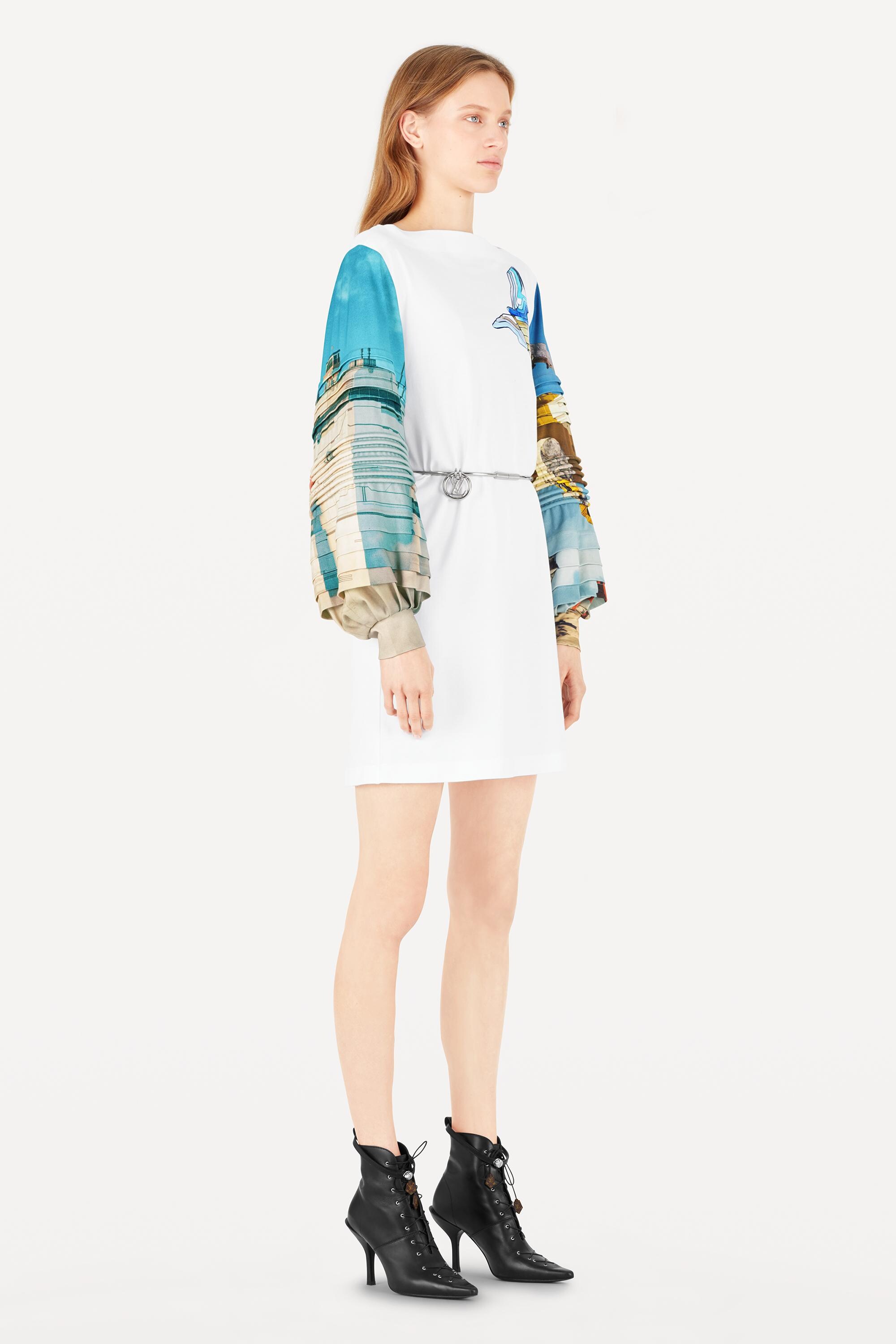  Discontinued Product Obs 2 Vestido de punto con mangas estampadas | Louis Vuitton ® (Ampliar producto)