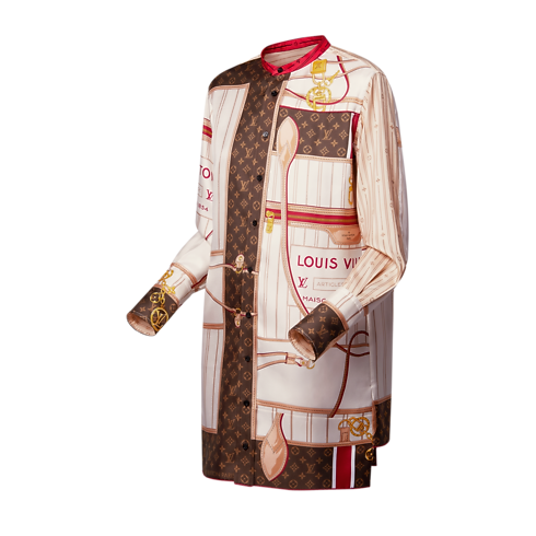 Ready to Wear Vestidos Vestido de seda Neverfull | Louis Vuitton ® (Ampliar producto)