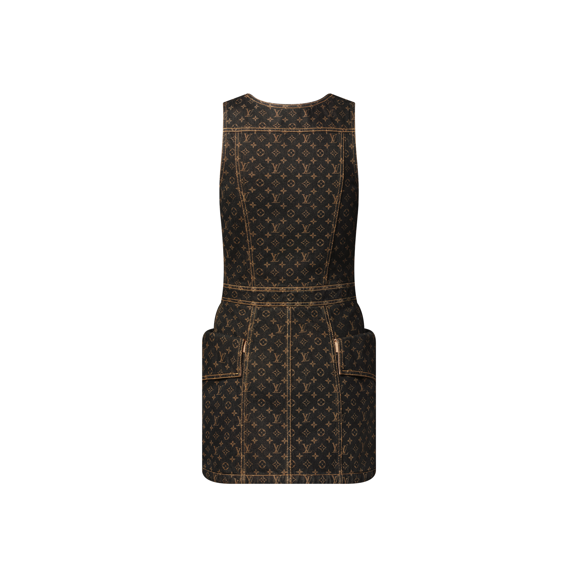  Ready to Wear Vestidos Vestido en denim Monograma con botones | Louis Vuitton ® (Ampliar producto)