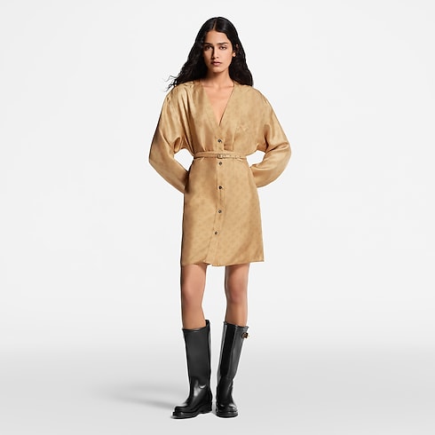 Ready to Wear Vestidos Vestido Mahina con botón frontal | Louis Vuitton ® (Ampliar producto)