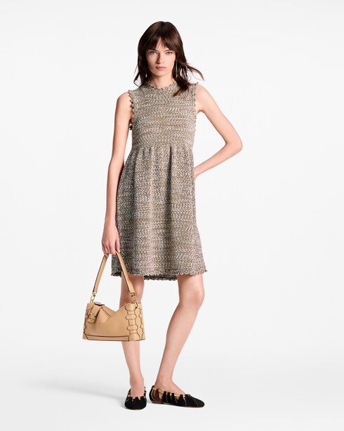 Discontinued Product Obs 12 Robe courte en maille effet tweed | Louis Vuitton ®