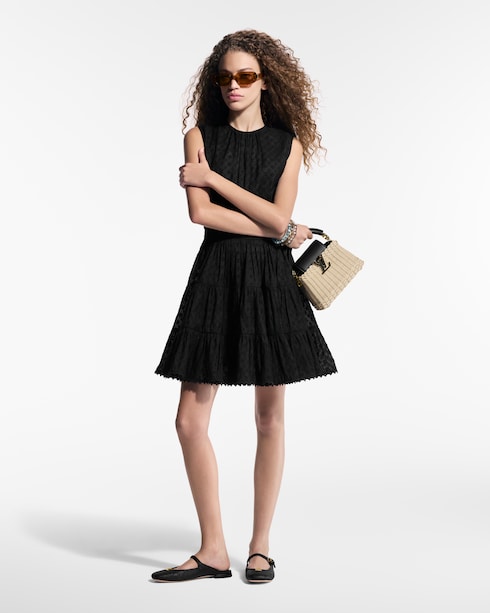 Ready-to-Wear Vestidos Vestido Monograma a capas en fil coupé | Louis Vuitton ®