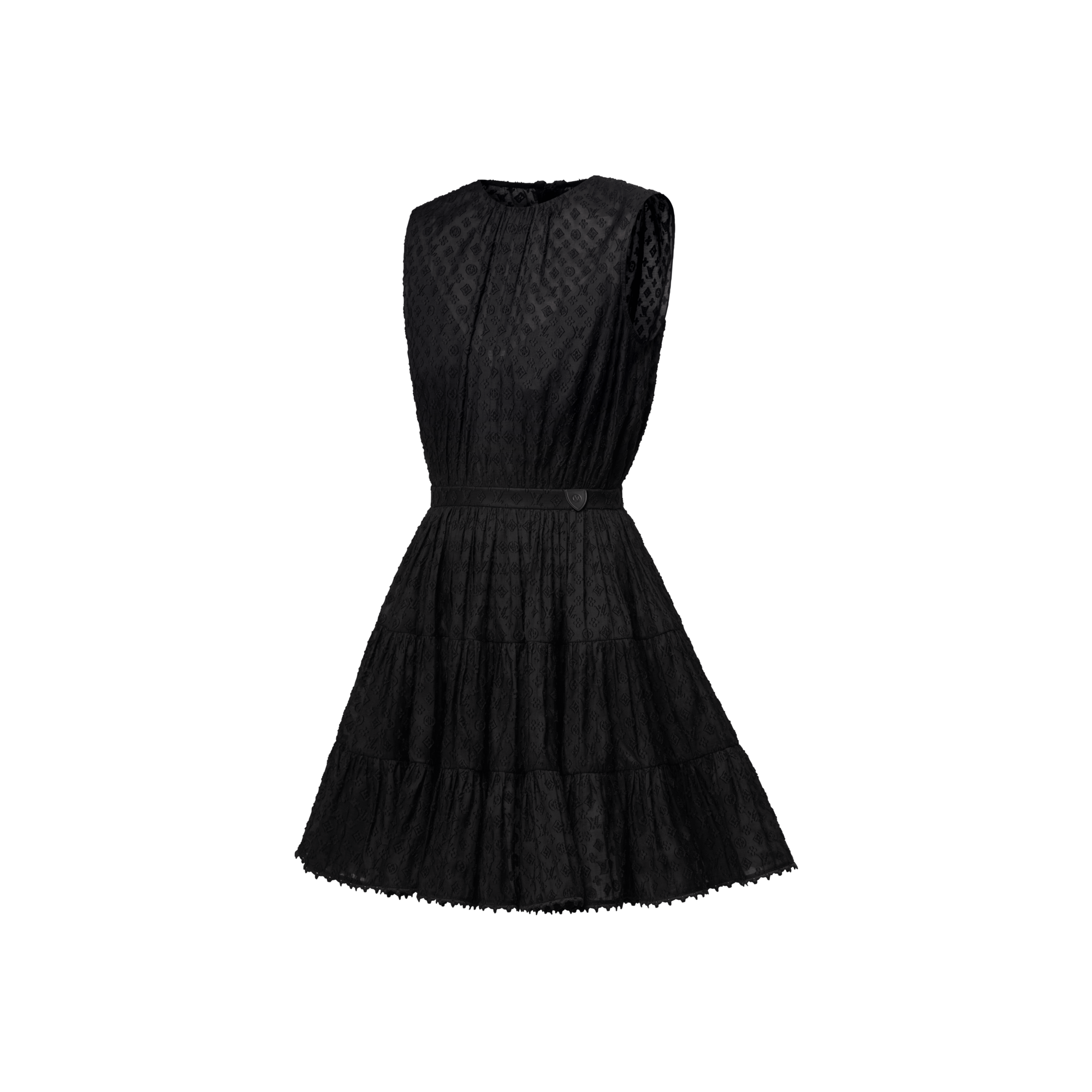  Ready to Wear Vestidos Vestido Monograma a capas en fil coupé | Louis Vuitton ® (Ampliar producto)