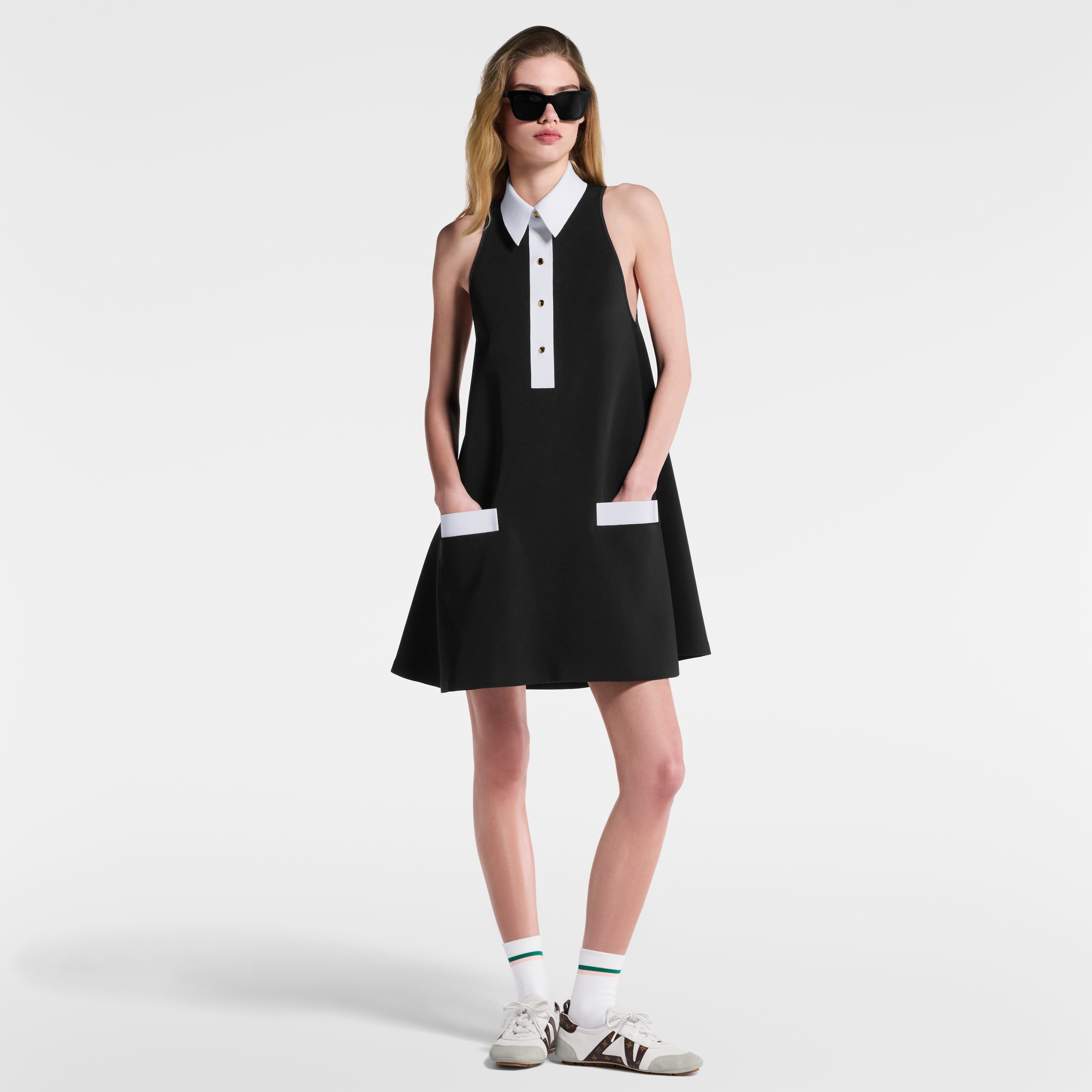  Ready to Wear Vestidos Vestido polo de gabardina técnica | Louis Vuitton ® (Ampliar producto)