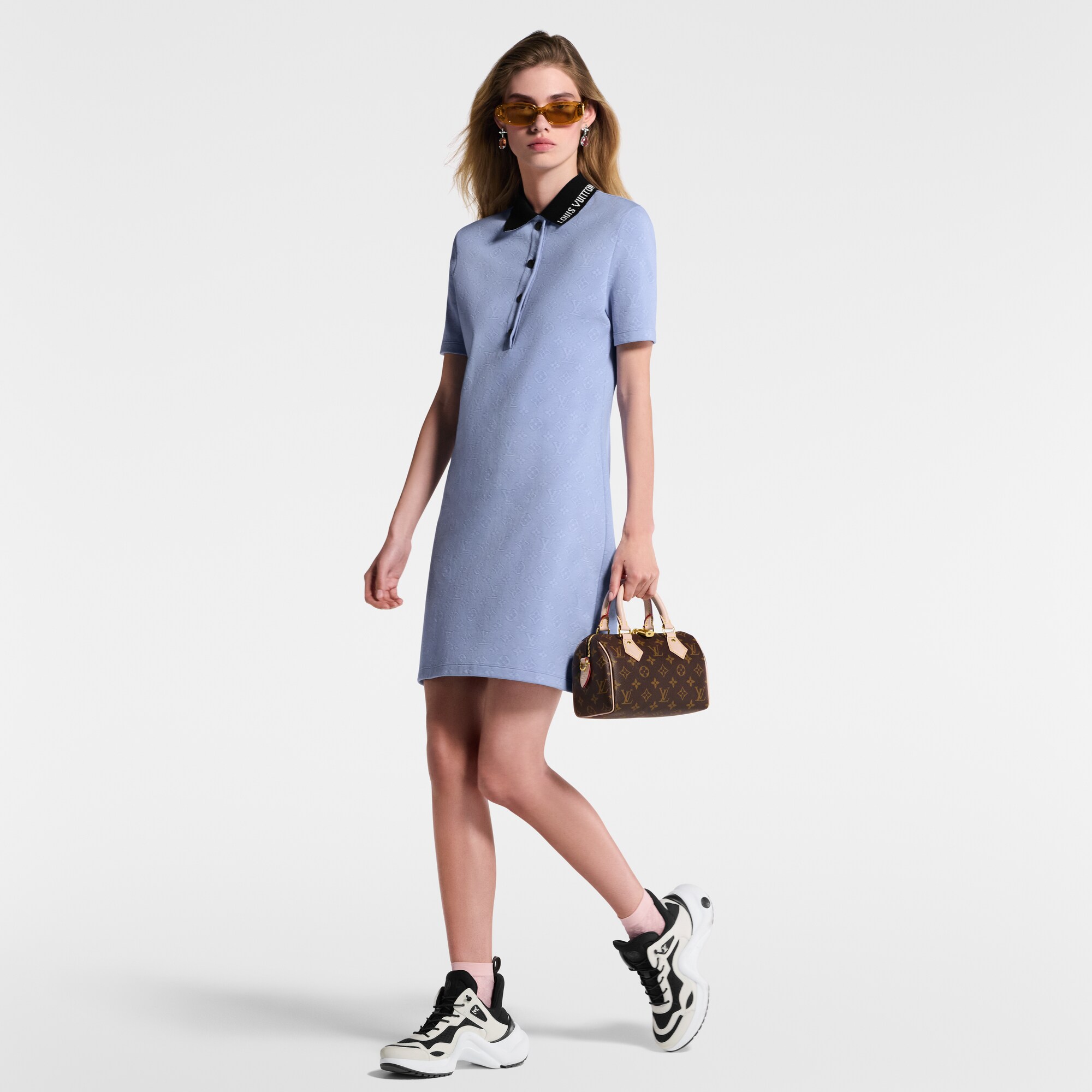  Ready to Wear Vestidos Vestido polo Monograma en tejido piqué | Louis Vuitton ® (Ampliar producto)